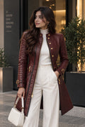 Aurora Trench Coat | Burgundy