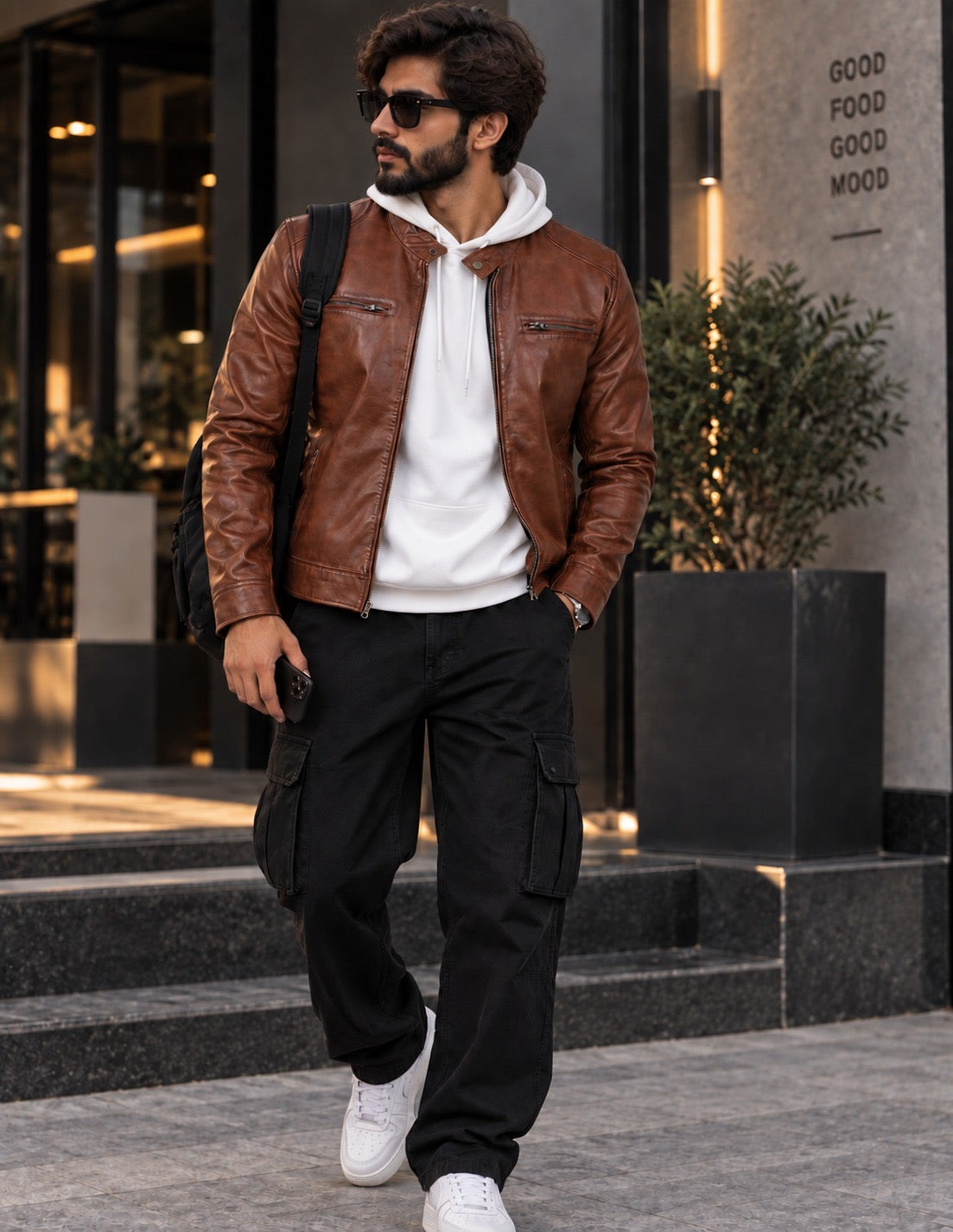 Voyager Racer Jacket | Brown