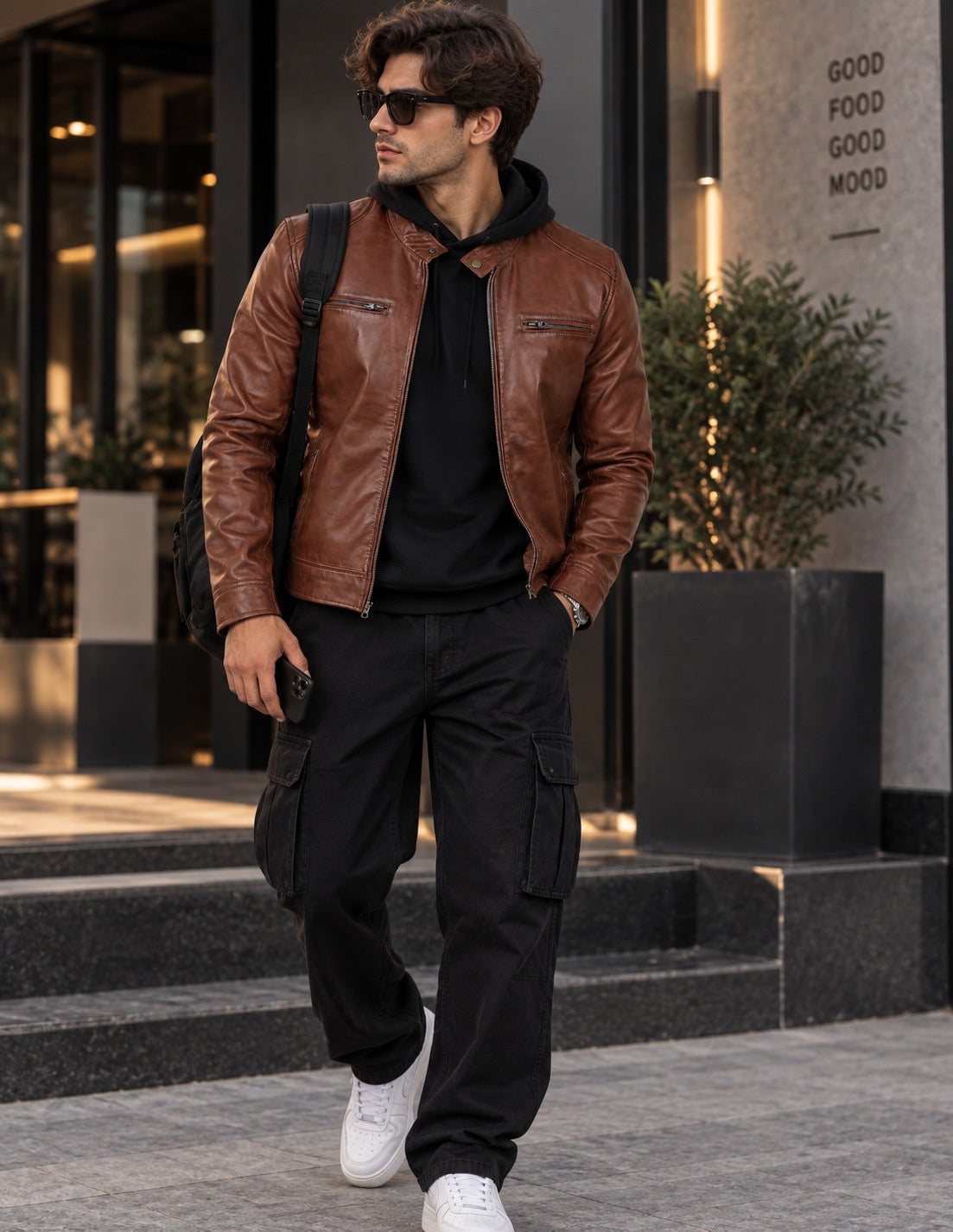 Voyager Racer Jacket | Brown