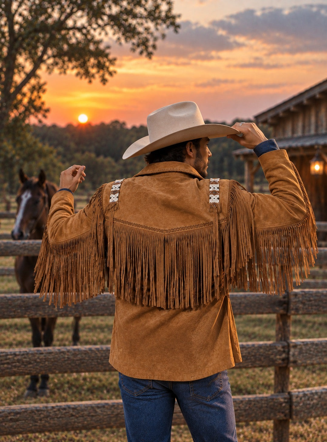 Frontier Fringe Jacket | Tan